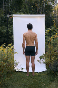 Cinder | EDN Genesis men's boxer briefs rear view on body, organic cotton