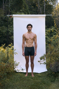 Cinder | EDN Genesis men's boxer briefs front view on body, organic cotton