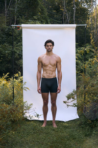 Cinder | EDN Genesis men's boxer briefs front view on body, organic cotton