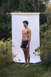 Cinder | EDN Genesis men's boxer briefs side view on body, organic cotton