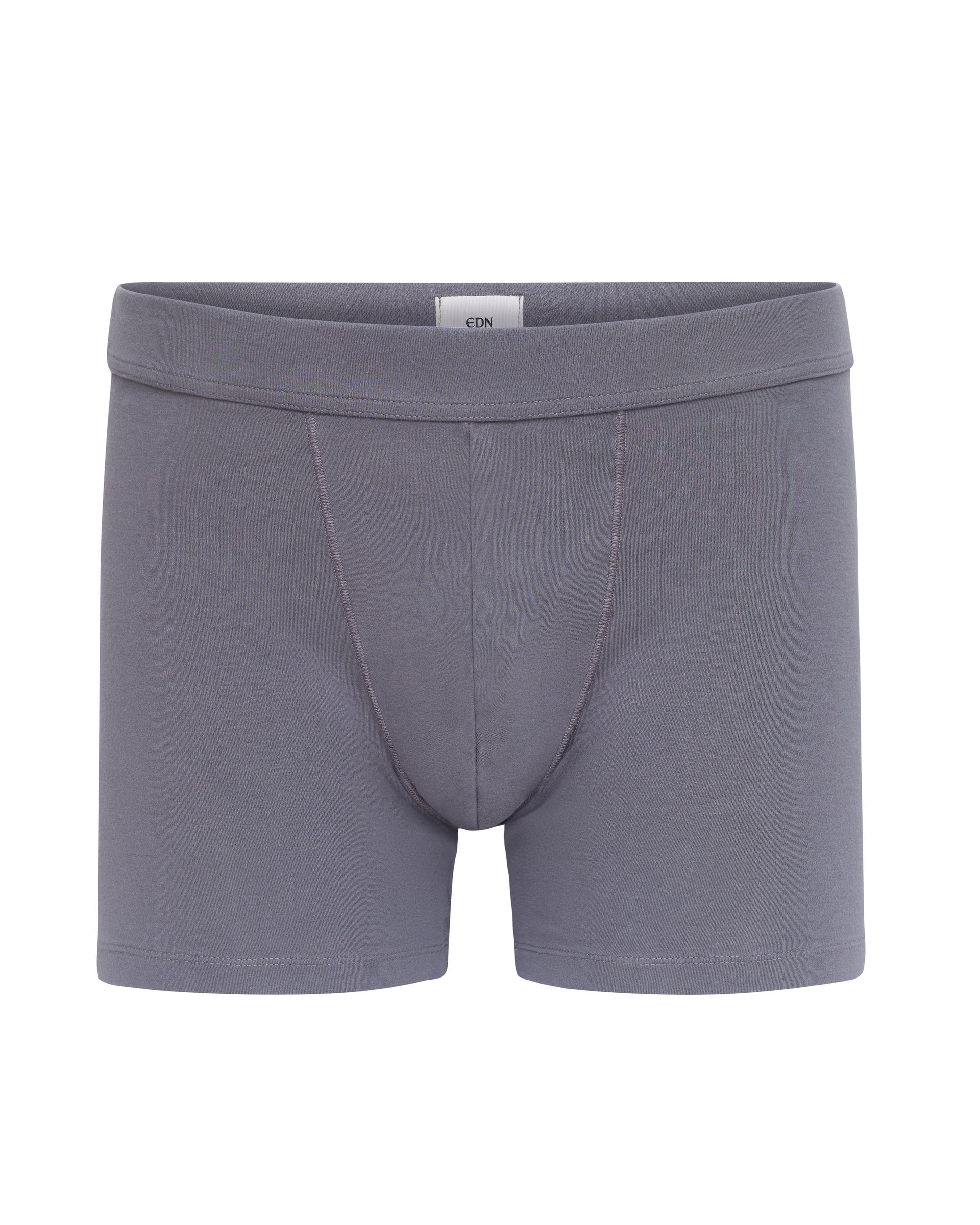 Shale | EDN Genesis men's boxer briefs front view product, organic cotton