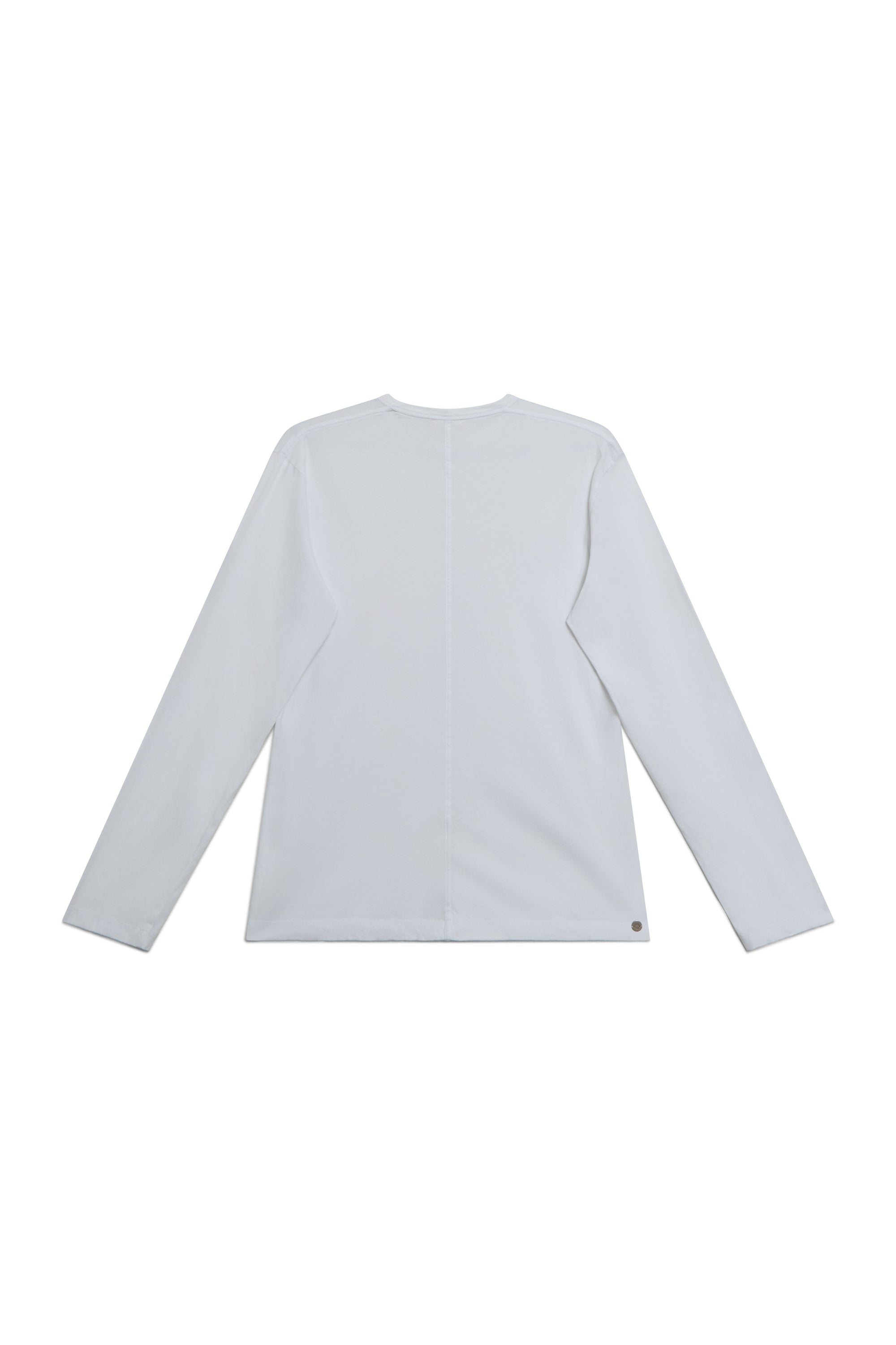 Alabaster | EDN Genesis mens long sleeve product rear view, organic cotton
