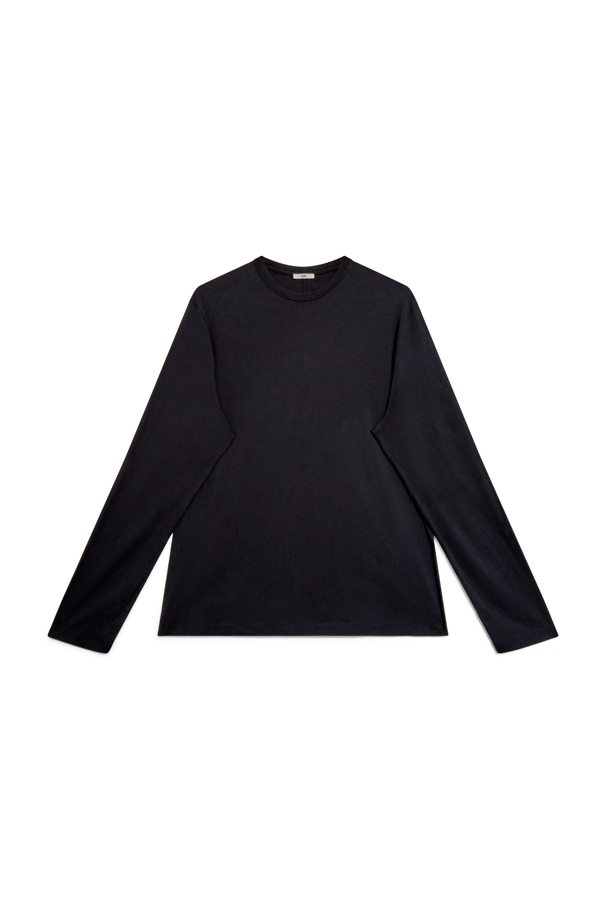 Cinder | EDN Genesis mens long sleeve product front view, organic cotton