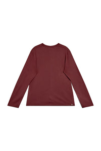 Clay | EDN Genesis mens long sleeve product rear view, organic cotton