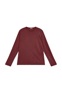 Clay | EDN Genesis mens long sleeve product front view, organic cotton
