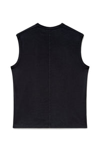 Cinder | EDN Genesis mens muscle tee product rear view, organic cotton