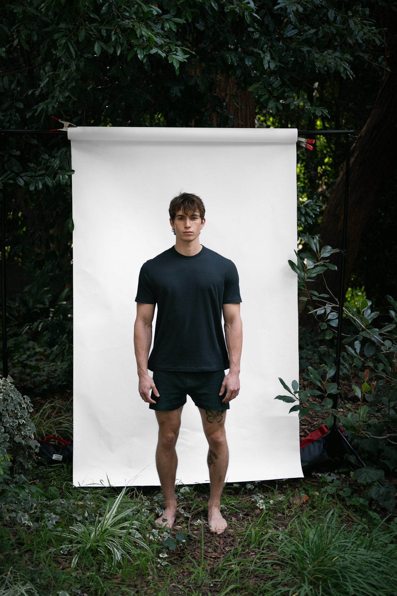 Cinder | EDN Genesis mens t-shirt on-body front view, organic cotton