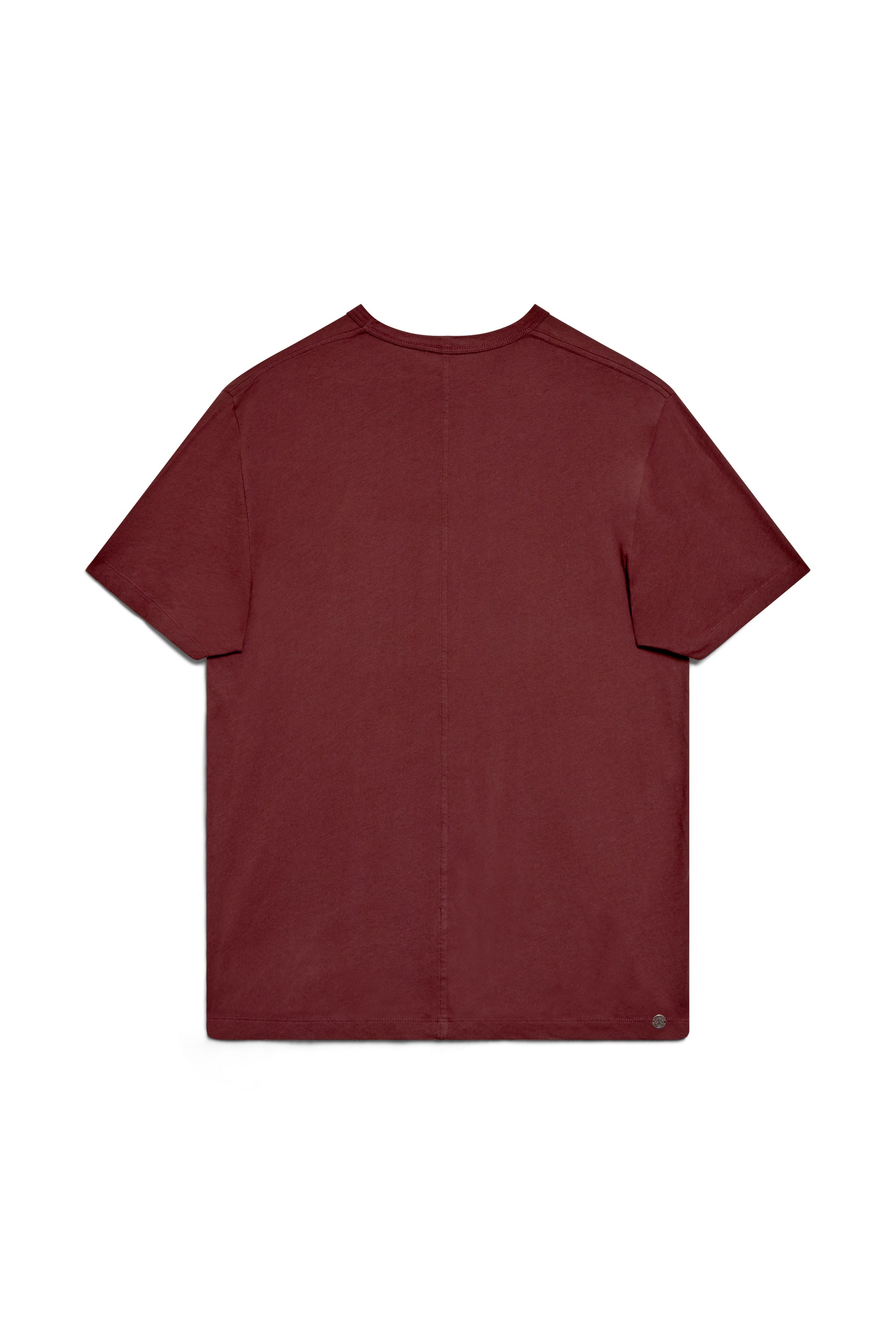 Clay | EDN Genesis mens t-shirt product rear view, organic cotton