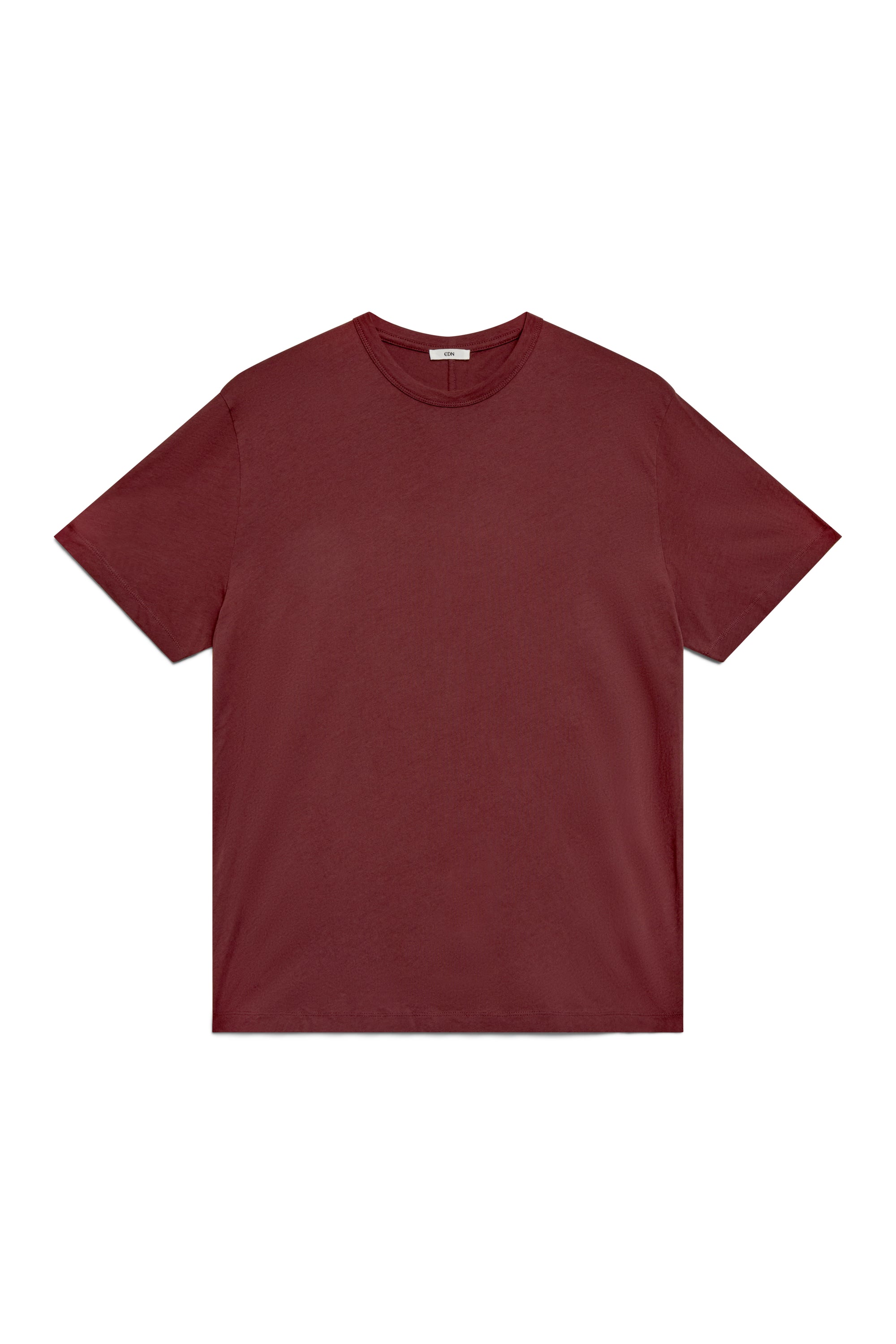 Clay | EDN Genesis mens t-shirt product front view, organic cotton