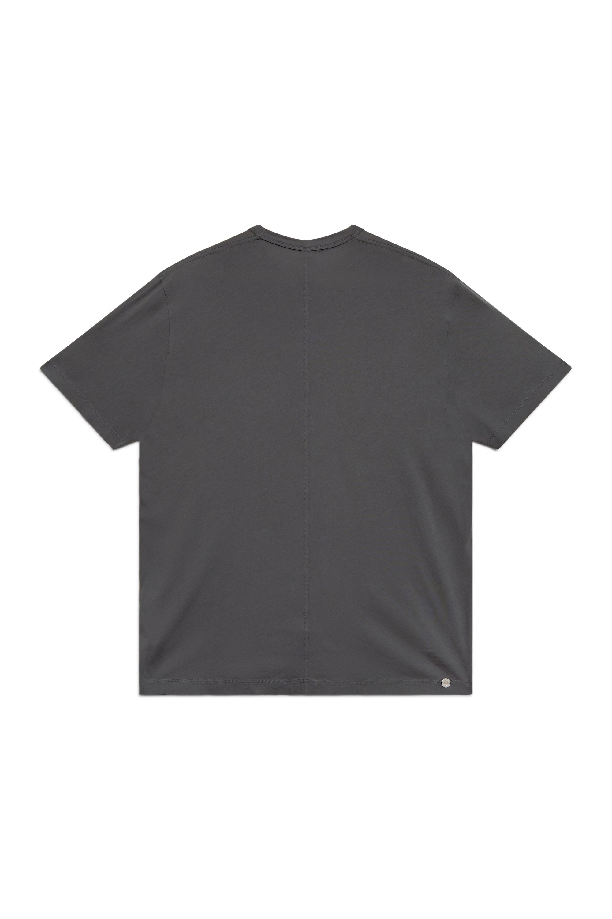 Shale | EDN Genesis mens t-shirt product rear view, organic cotton
