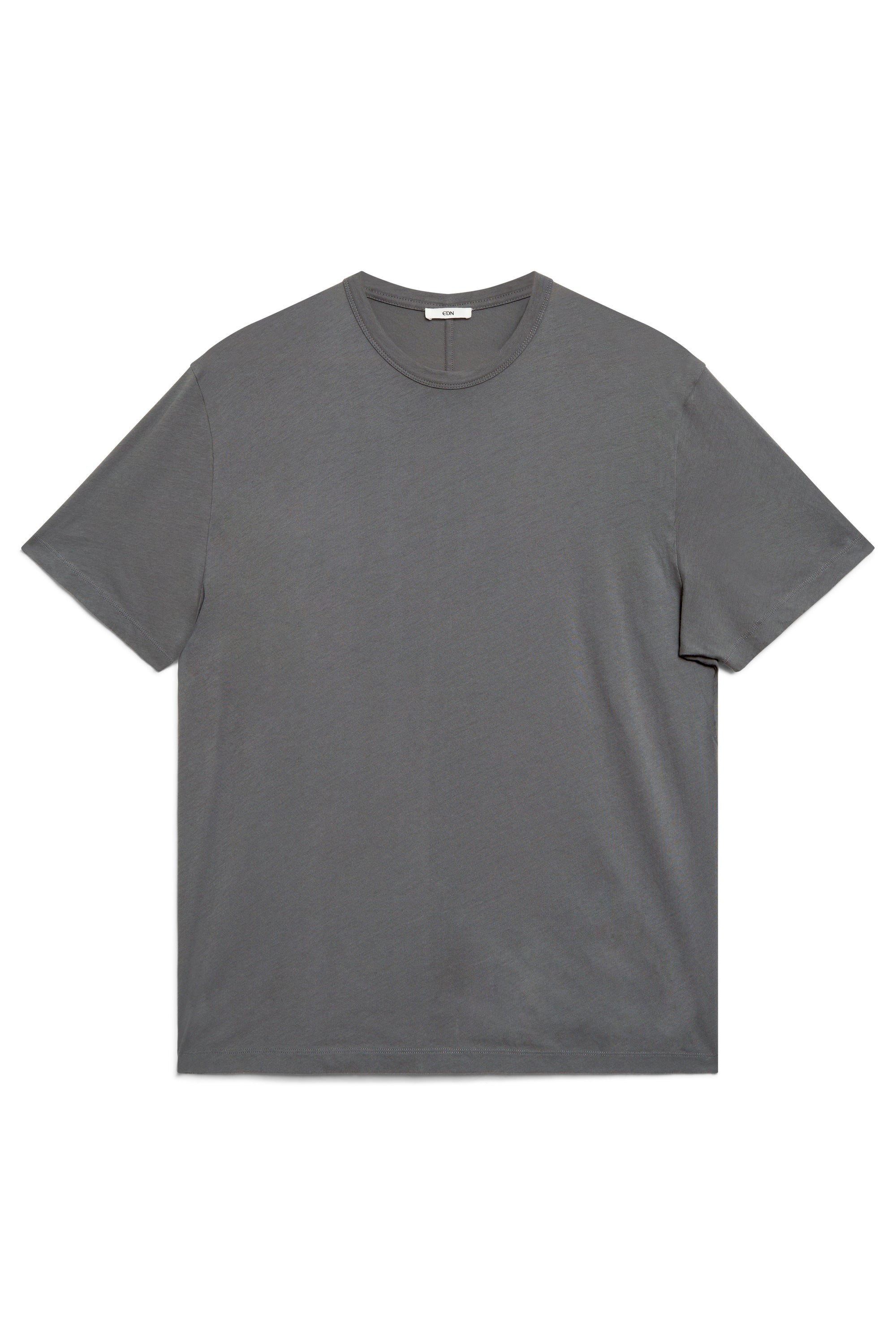 Shale | EDN Genesis mens t-shirt product front view, organic cotton