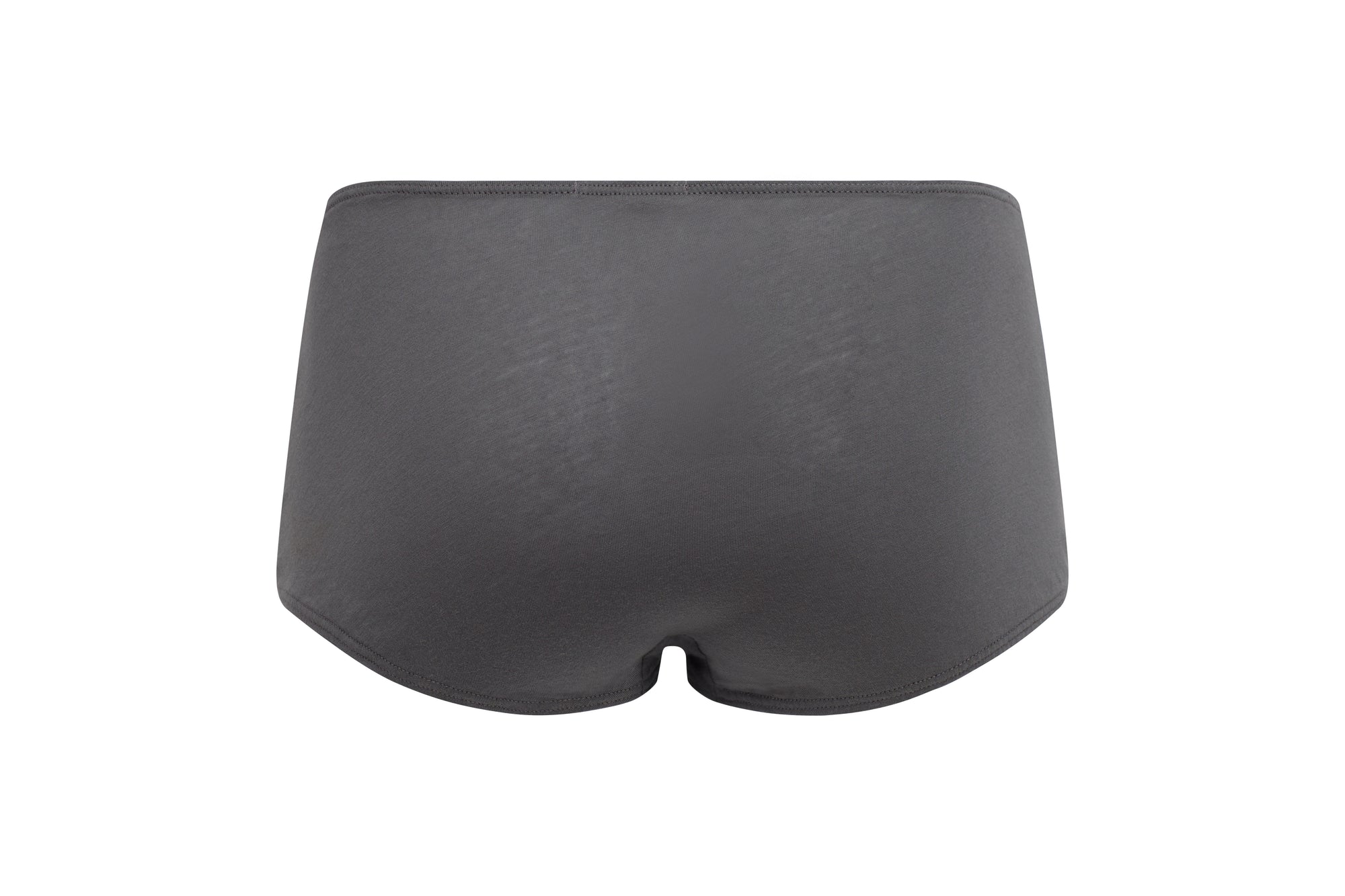Shale | EDN Genesis womens thong product rear view, organic cotton