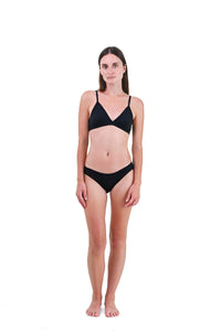 Cinder | EDN Genesis womens bralette front view on body, organic cotton