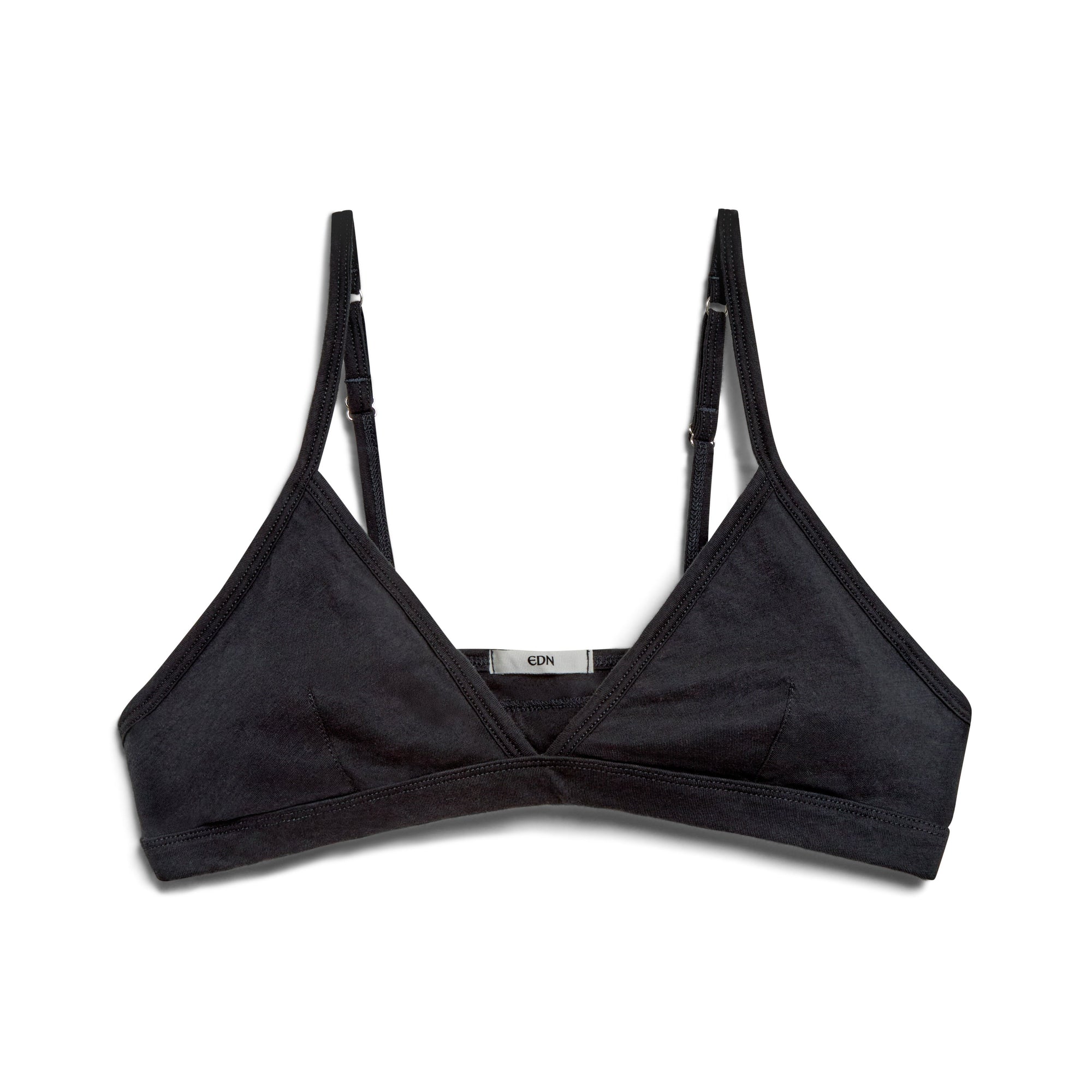 Cinder | EDN Genesis womens bralette front view product flat lay, organic cotton