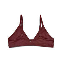Clay | EDN Genesis womens bralette rear view product, organic cotton