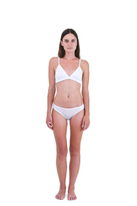 Alabaster | EDN Genesis womens brief on-body front view, organic cotton