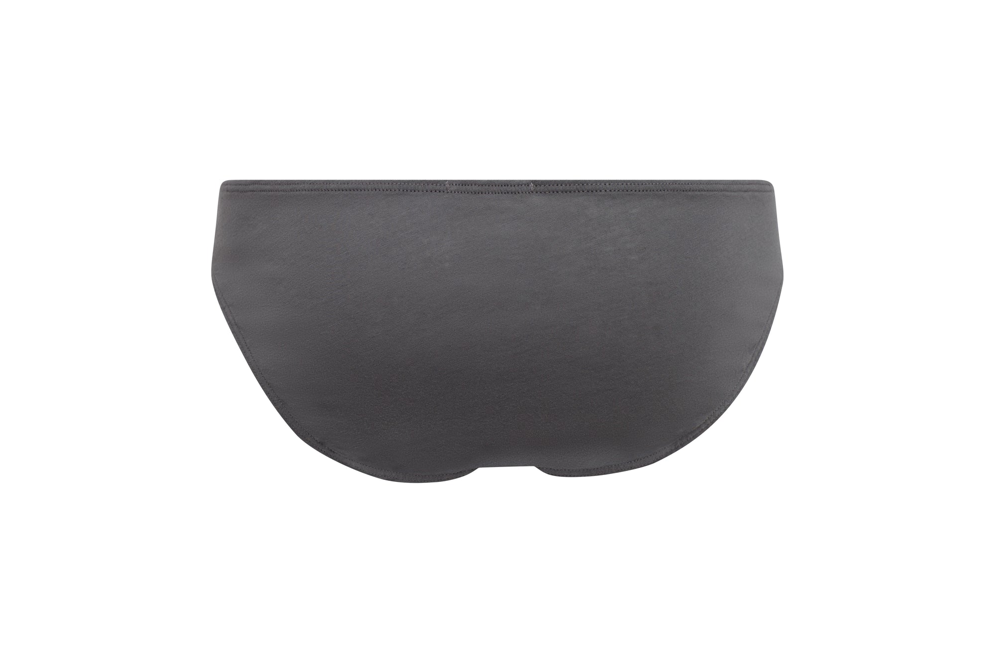 Shale | EDN Genesis womens brief product rear view, organic cotton