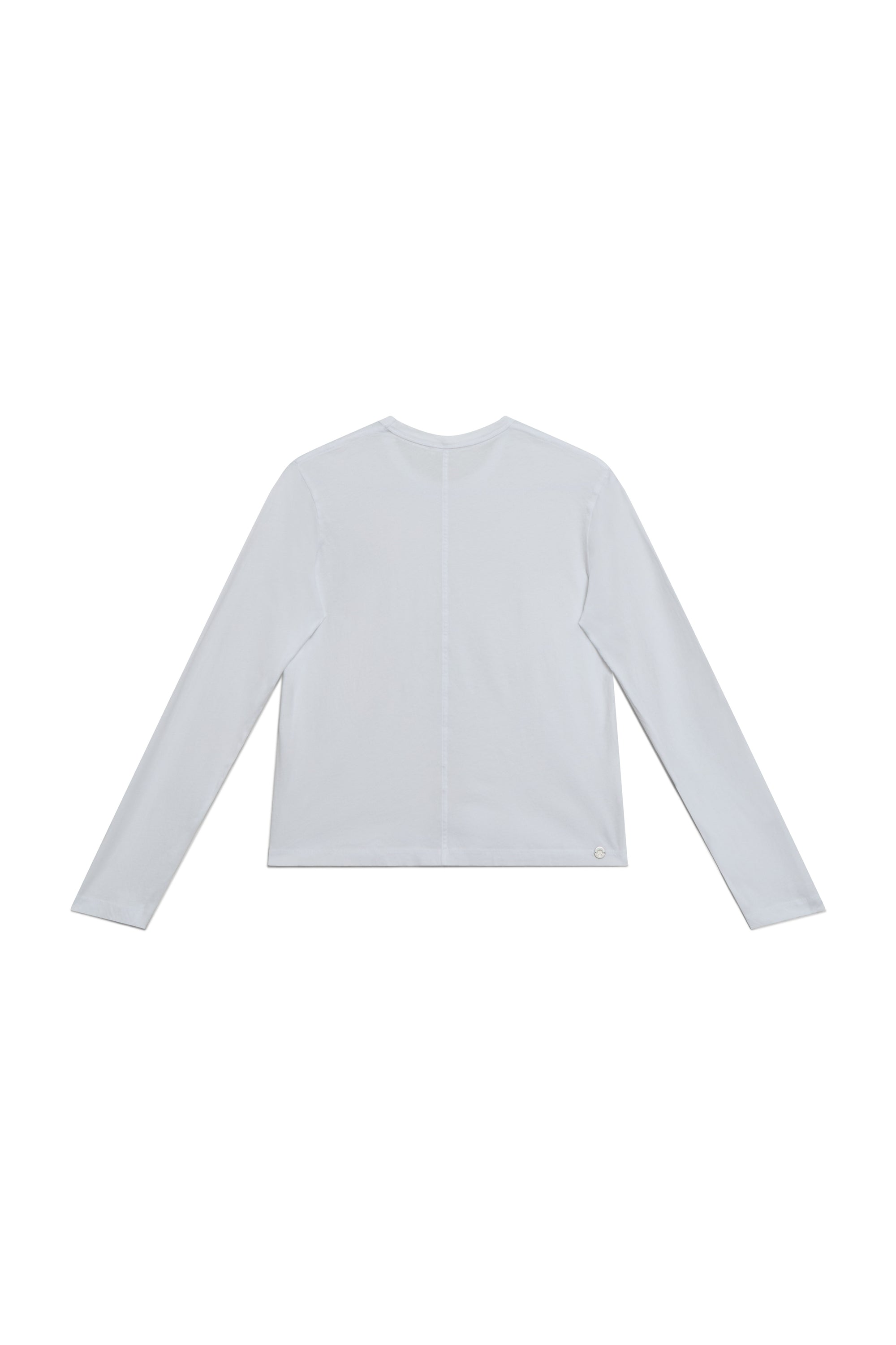Alabaster | EDN Genesis womens long sleeve product rear view, organic cotton