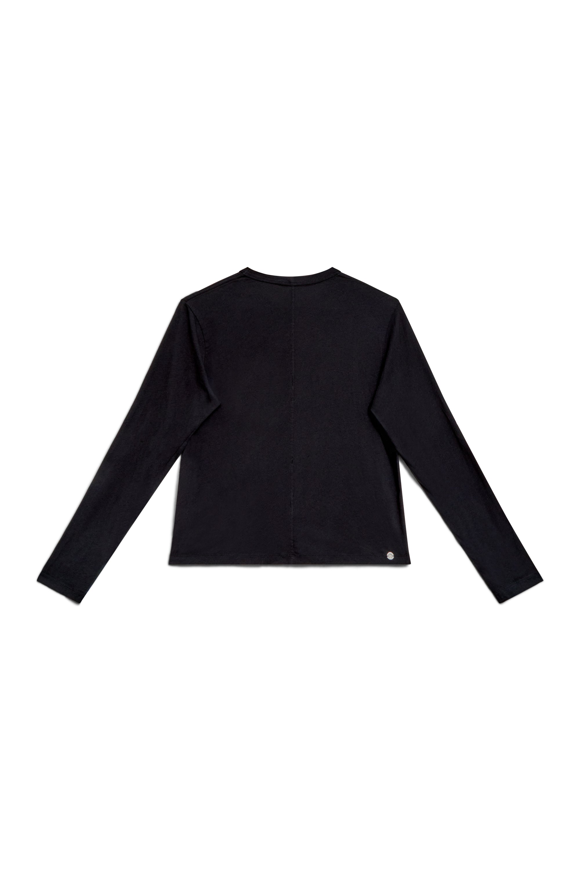 Cinder | EDN Genesis womens long sleeve product rear view, organic cotton