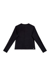 Cinder | EDN Genesis womens long sleeve product rear view, organic cotton