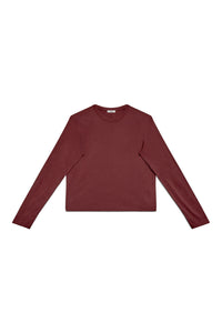 Clay | EDN Genesis womens long sleeve product front view, organic cotton