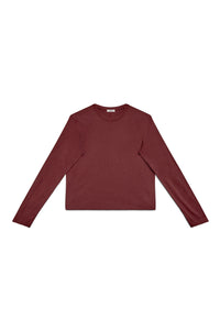 Clay | EDN Genesis womens long sleeve product front view, organic cotton