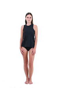 Cinder | EDN Genesis womens tank on-body front view, organic cotton
