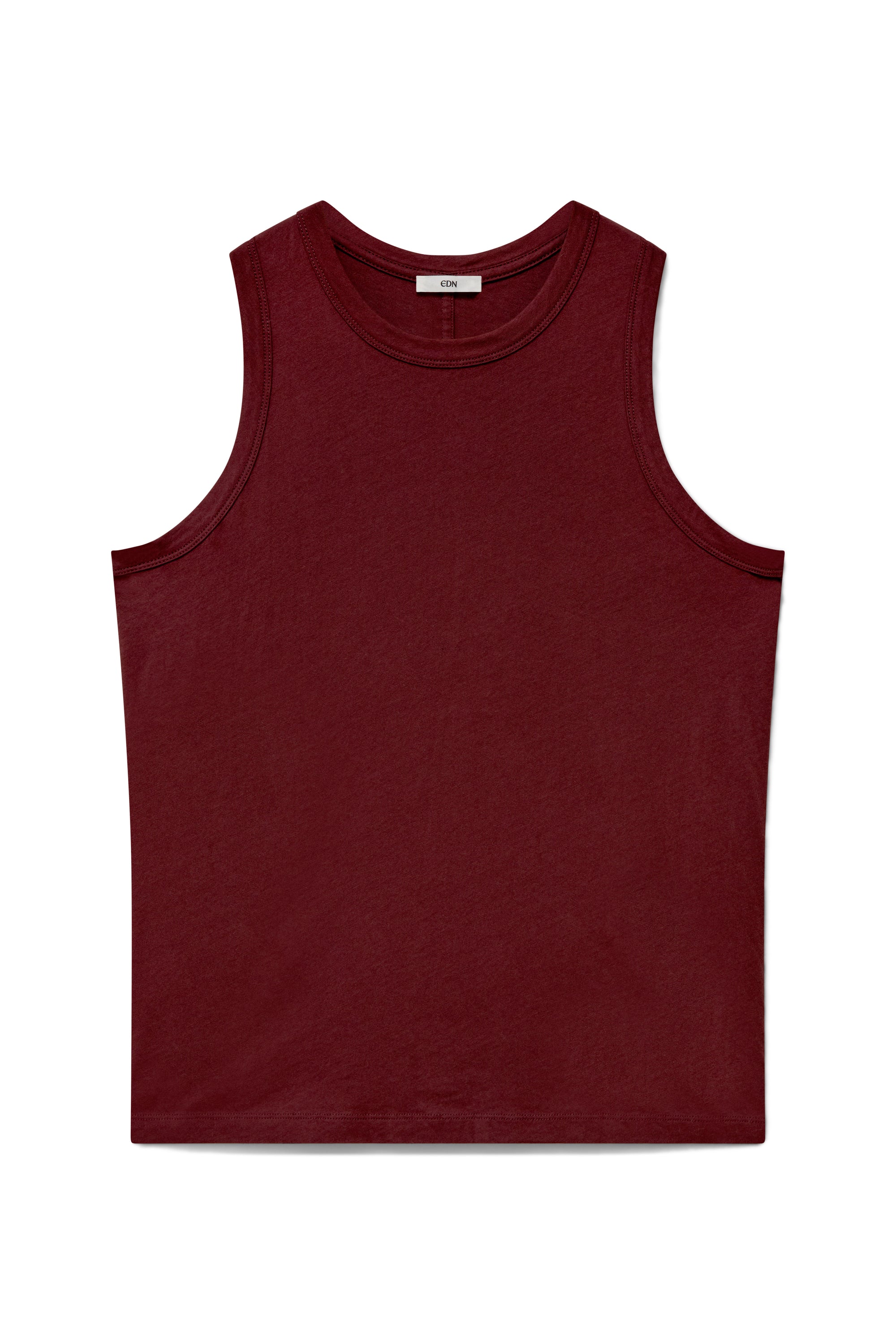 Clay | EDN Genesis womens tank product front view, organic cotton