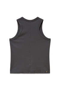 Shale | EDN Genesis womens tank product rear view, organic cotton