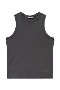 Shale | EDN Genesis womens tank product front view, organic cotton