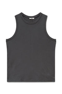 Shale | EDN Genesis womens tank product front view, organic cotton