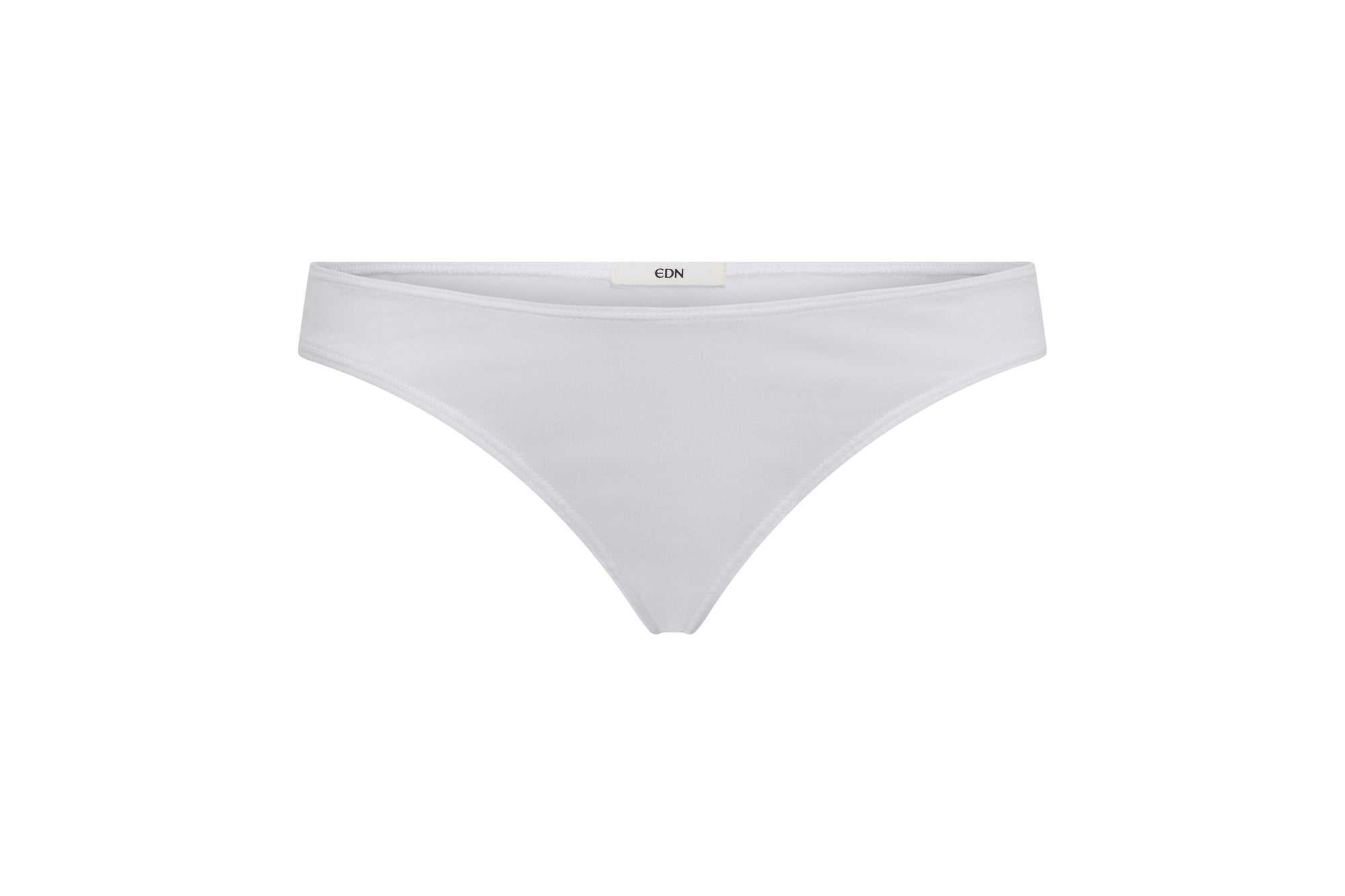 Alabaster | EDN Genesis womens thong product front view, organic cotton