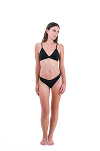 Cinder | EDN Genesis womens thong on-body front view, organic cotton