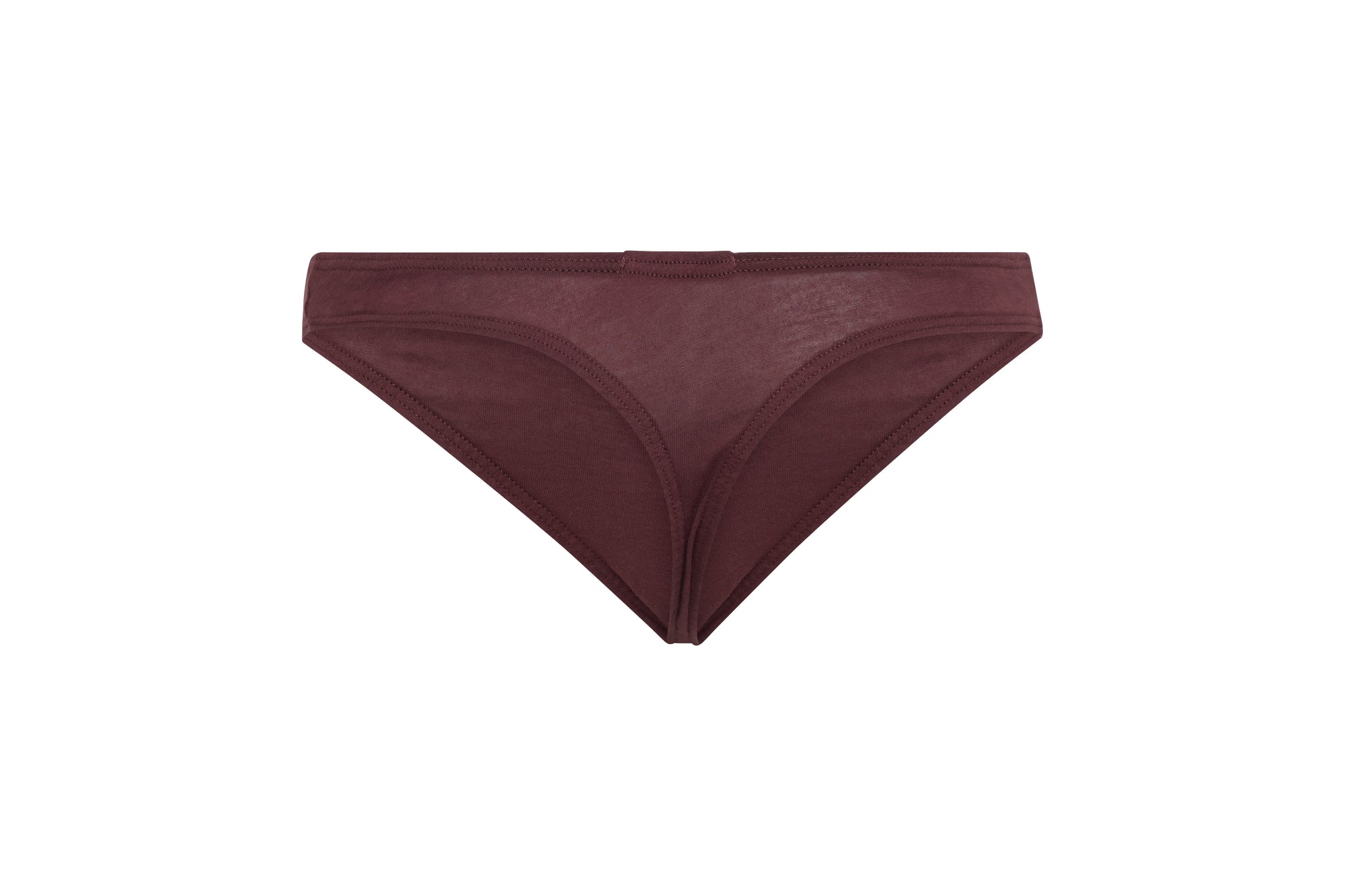 Clay | EDN Genesis womens thong product rear view, organic cotton