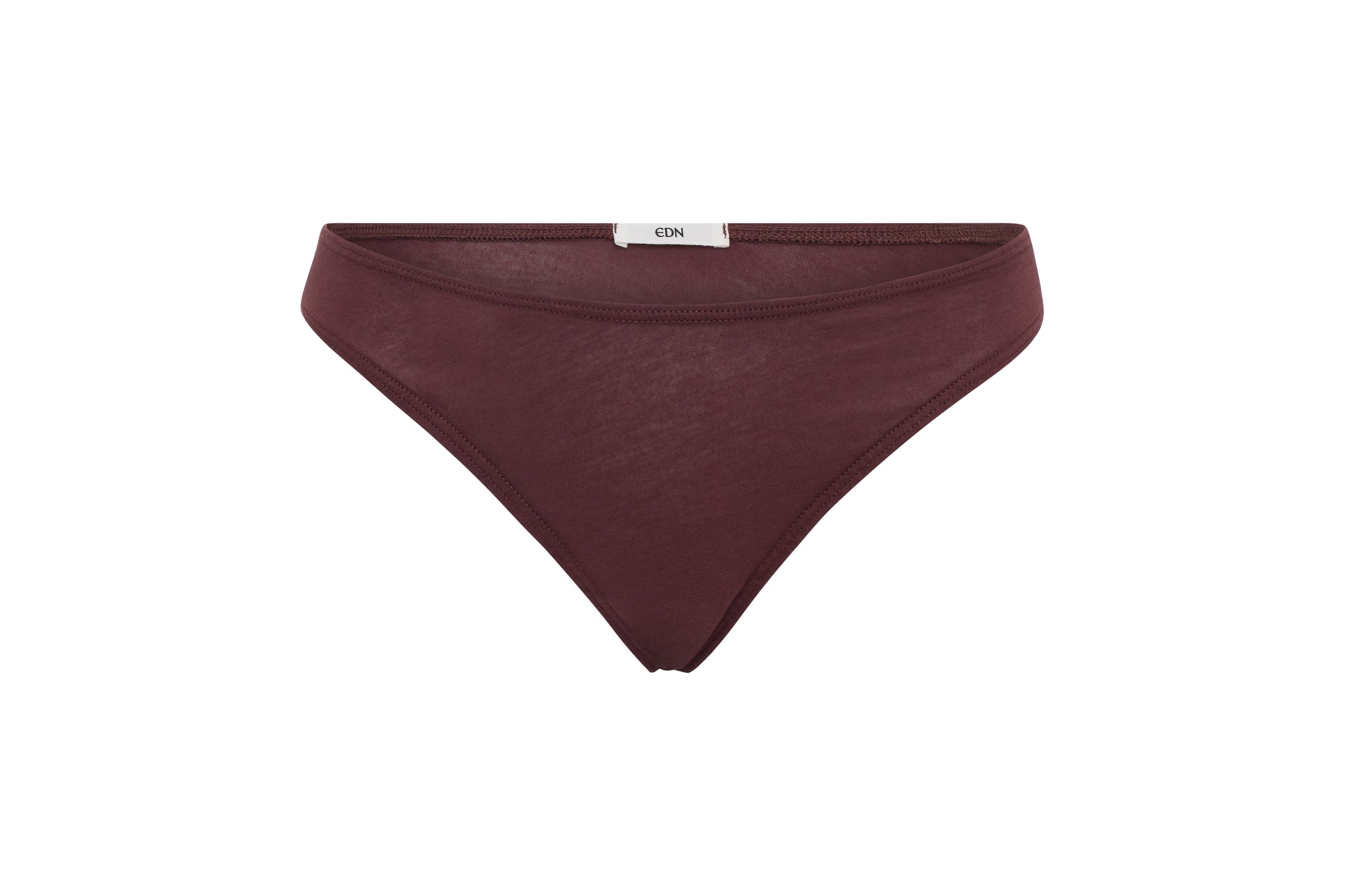 Clay | EDN Genesis womens thong product front view, organic cotton
